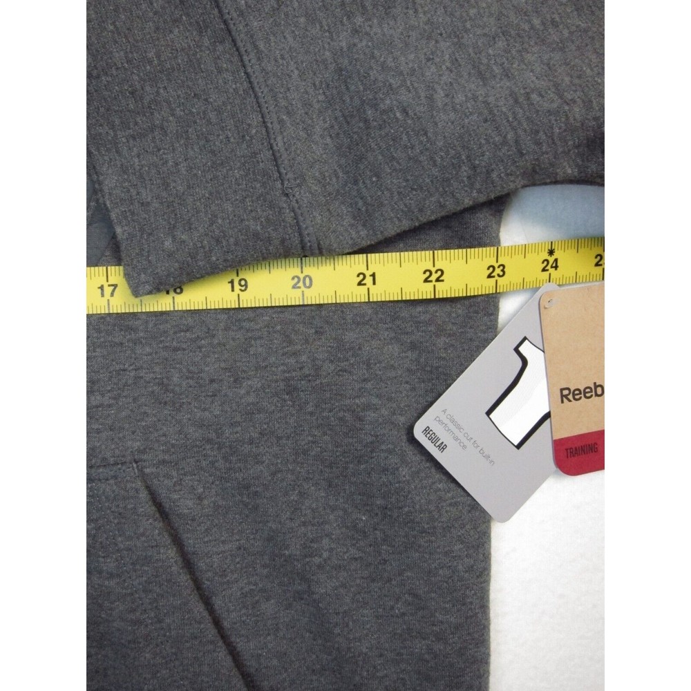 Reebok Men's Rope Climb Long Sleeve Pullover Hoody Charcoal Heather Size L - Picture 6 of 8